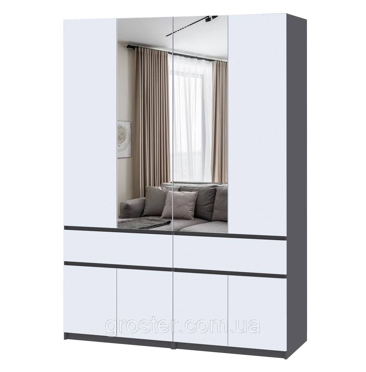 Велика шафа Брайт 1600 з подвійним дзеркалом, фото 1