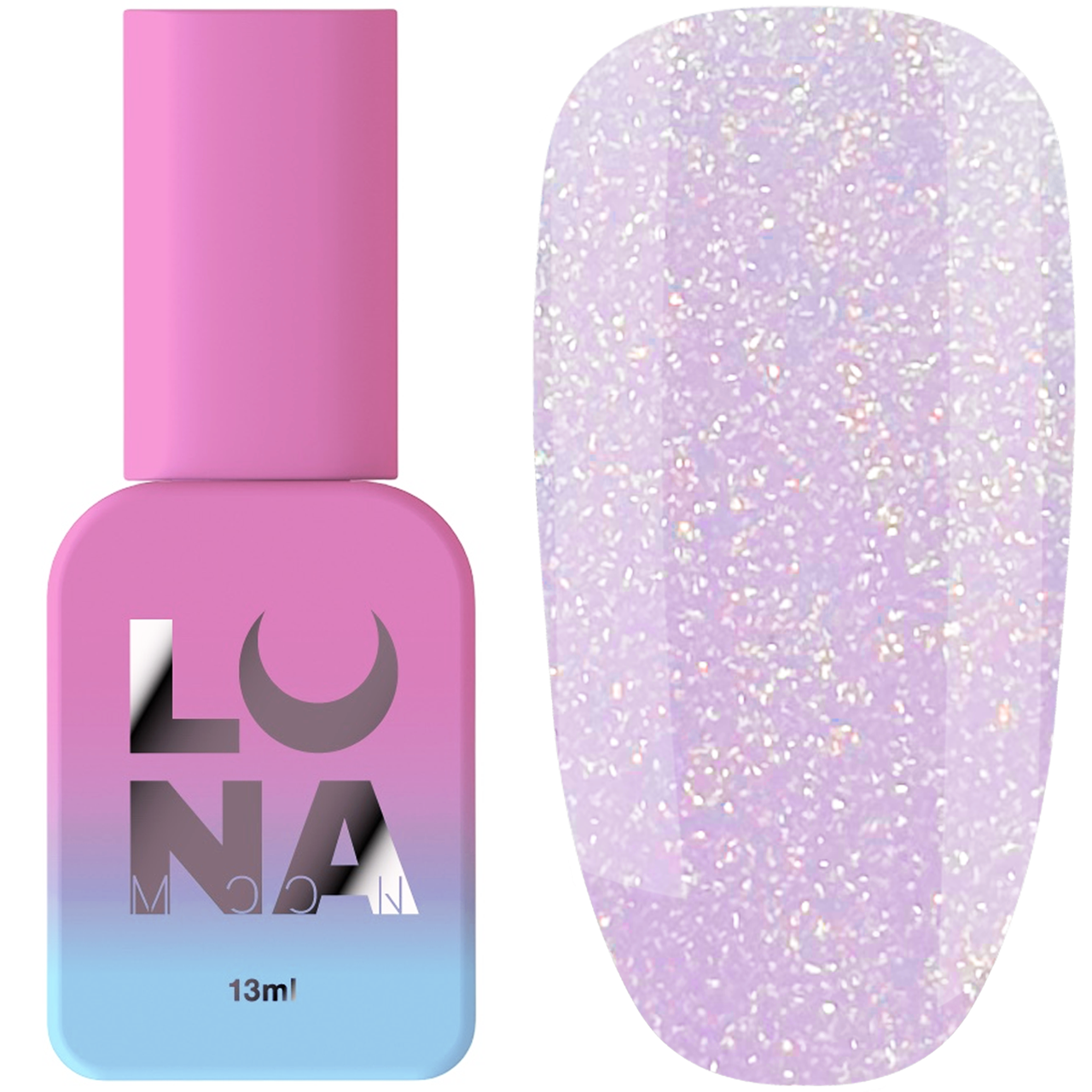 Рідкий акригель LUNA Light Acrygel №54, 13 мл бузковий із золотом