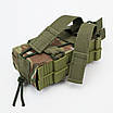 Підсумок подвійний під магазини АК з пластиковими боками Multicam OXFORD 600D MOLLE, фото 7