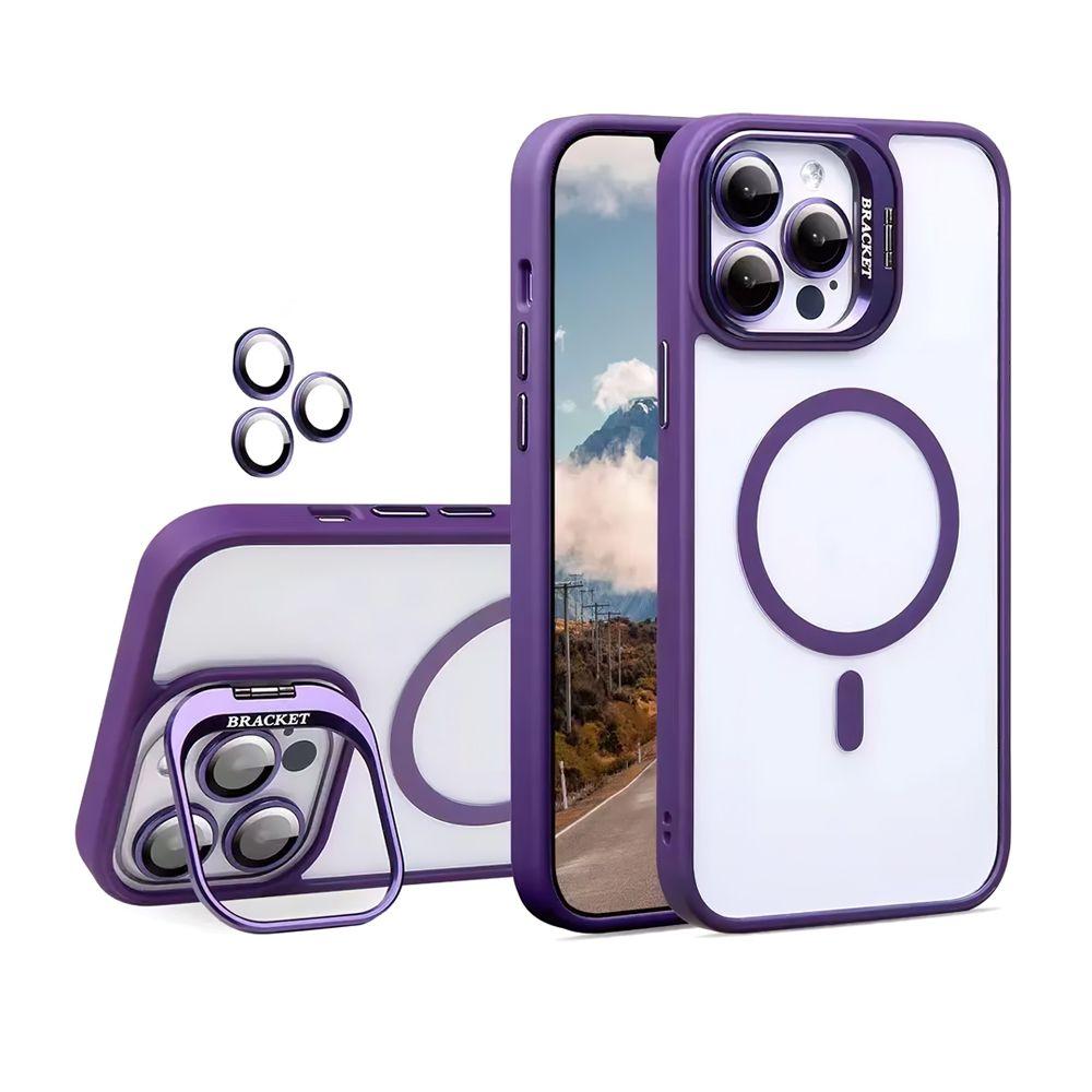 Чохол з підставкою U1 Magsafe Case для Apple iPhone 14 Pro Max Violet
