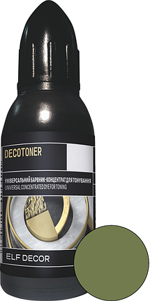 Пігмент-концентрат універсальний DECOTONER ELF Decor фісташковий (115), 20мл, фото 1