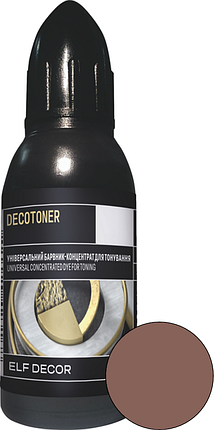 Пігмент-концентрат універсальний DECOTONER ELF Decor горіховий (103), 20мл, фото 1