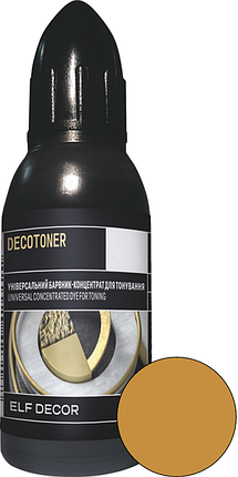 Пігмент-концентрат універсальний DECOTONER ELF Decor оксид охра (105), 20мл, фото 1
