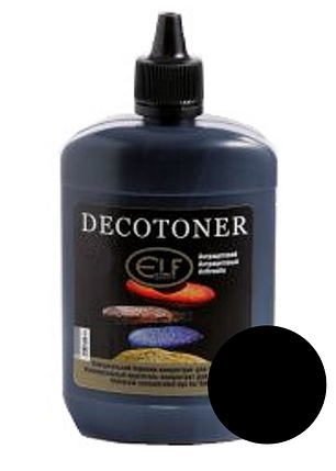 Пігмент-концентрат універсальний DECOTONER ELF Decor антрацитовий (101), 0,2л, фото 1