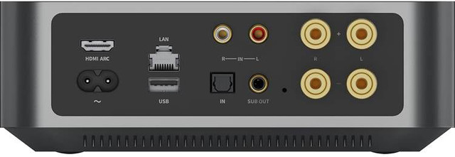 WiiM Amp Silver мережевий стерео підсилювач з функцією стримеру