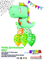 Набір повітряних кульок Динозаврик 6шт ТМ Star