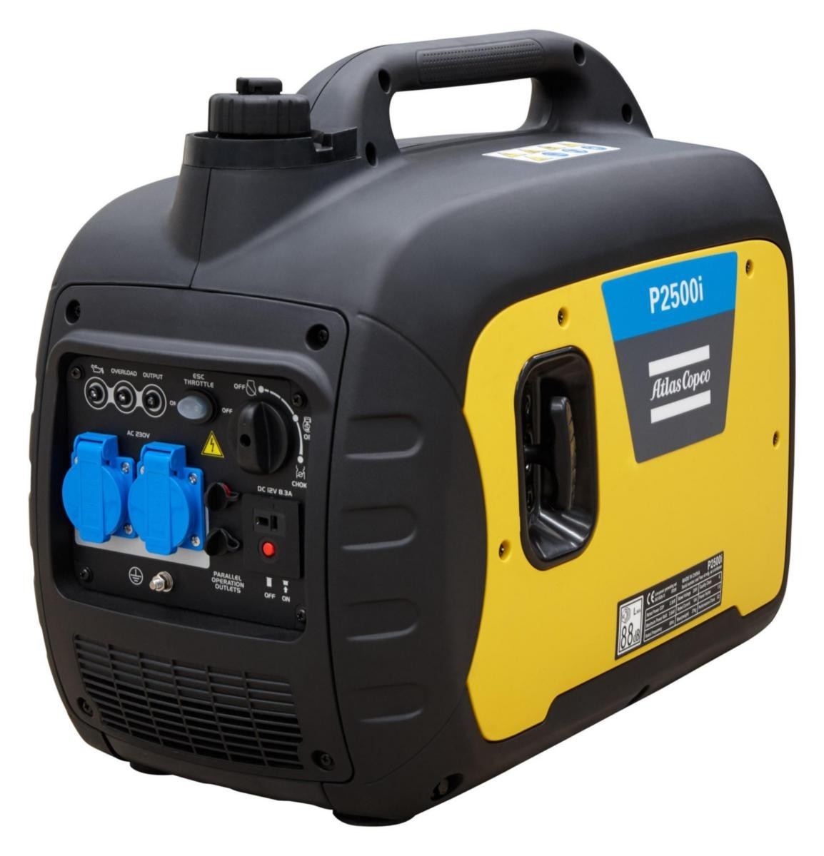 Бензиновий генератор інверторний Atlas Copco P2500i, 2.5 КвТ 1 фаза (Швеція)