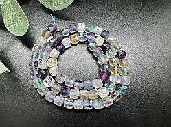 Флюорит 6 мм кубик гранний, низка