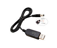 Кабель для роутера або модему USB to DC 5.5 x 2.1 мм підвищуючий до 12 В, фото 5