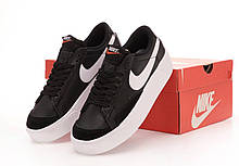 Жіночі кросівки Nike Blazer Low Platform Black White DJ0292-001, фото 4