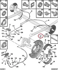 Захист заднього гальмівного диска права Fiat Ducato 250, Peugeot Boxer 3, Citroen Jumper 3 (06-14), 77364018