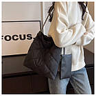 Сумка жіноча стьобана шопер 31*32 см з маленьким гаманцем у різних кольорах Kay, фото 4