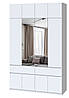Висока шафа Брайт 1600 з антресолями та дзеркалами, фото 3