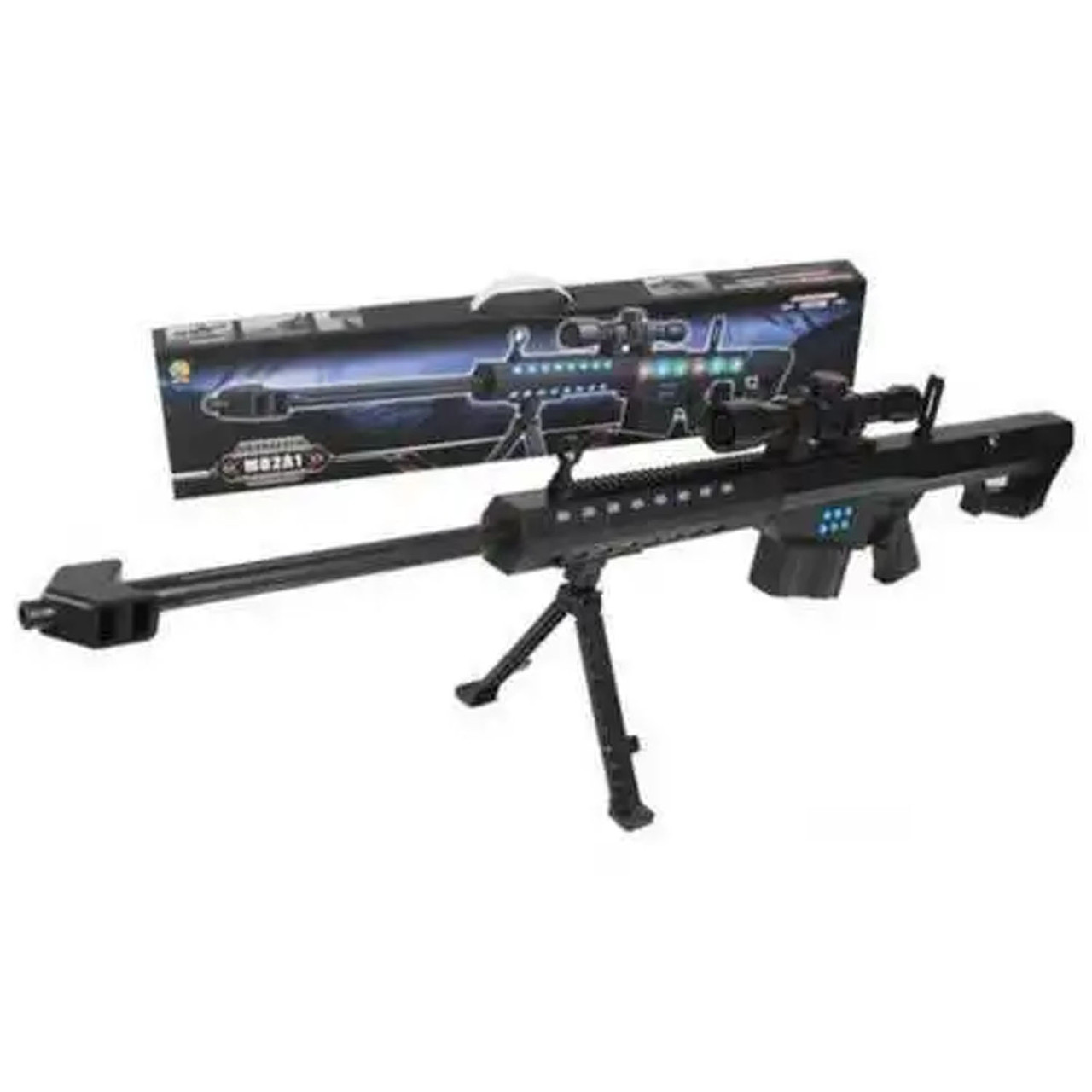 Снайперська гвинтівка іграшкова (підсвічування, музика, вібрація, на батарейках) 998-01