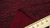 Тканина двонитка колір бордовий з чорним меланжем, фото 2