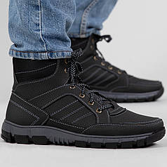 Черевики чоловічі зимові на хутрі з прошитою підошвою (АБ 30)