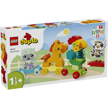 Конструктор LEGO DUPLO My First Поїзд тварин 19 деталей 10412 G-Rich