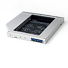 Адаптер Grand-X для підключення HDD 2.5" відсік приводу ноутбука SATA3 (HDC-27), фото 3