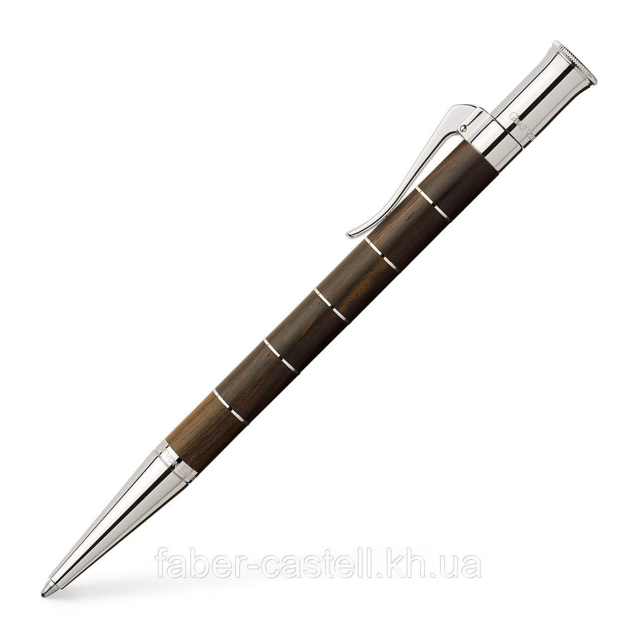 Кулькова ручка Graf von Faber-Castell Anello Grenadilla з колекціі Classic Anello, 145811