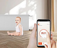 Wi-Fi керування радіаторами 1DAL | ZigBee термоголовка (5 шт.) + розумний хаб Tuya (TR05.WG128A), фото 4