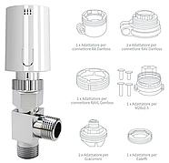 Wi-Fi керування радіаторами 1DAL | ZigBee термоголовка (5 шт.) + розумний хаб Tuya (TR05.WG128A), фото 7