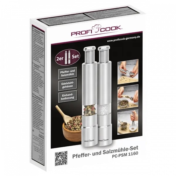 Подрібнювач солі і перцю 2в1 Profi Cook PC-PSM 1160 Німеччина