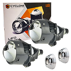 Світлодіодні Bi-LED лід лінзи CYCLONE LED BL 3.0" S1 45W 5500K 9-16V (2шт)