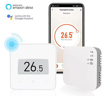 Бездротовий WiFi терморегулятор для котла 1DAL | Білий Сенсорний (WT75.W)