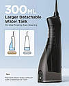 Іригатор для порожнини рота, очисник зубів Fairywill Water Flossers 5020E Чорний, фото 4