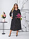 Універсальна комфортна сукня вільного крою в горох, фото 4