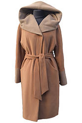 Женское утепленное пальто Almatti модель VO-73 бежевое