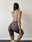 Якісний топ спортивний жіночий на змійці для тренувань бігу фітнесу бузковий для активного відпочинку, фото 2