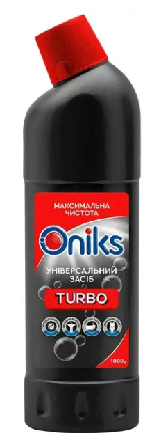 Засіб дезинфікуючий 1л ONIKS для унітазу Турбо