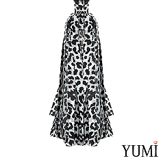 Китиця тассел 038 леопард чорно-біла (1шт)