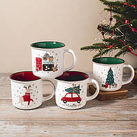 Керамічна чашка "Тіплі спогади" 355 мл, 4 різновиди