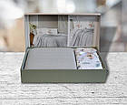 Постільна білизна з пледом First Choice Ranforce Sole Pique 220 х 240 см Grey, фото 4