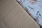 Постільна білизна з пледом First Choice Ranforce Sole Pique 220 х 240 см Cappuccino, фото 5