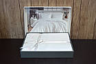 Постільна білизна First Choice Cotton Satin 200x220 Carmina White, фото 3