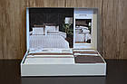 Постільна білизна First Choice Deluxe Satin 160 х 220 см сімейний Artwel Champagne, фото 5