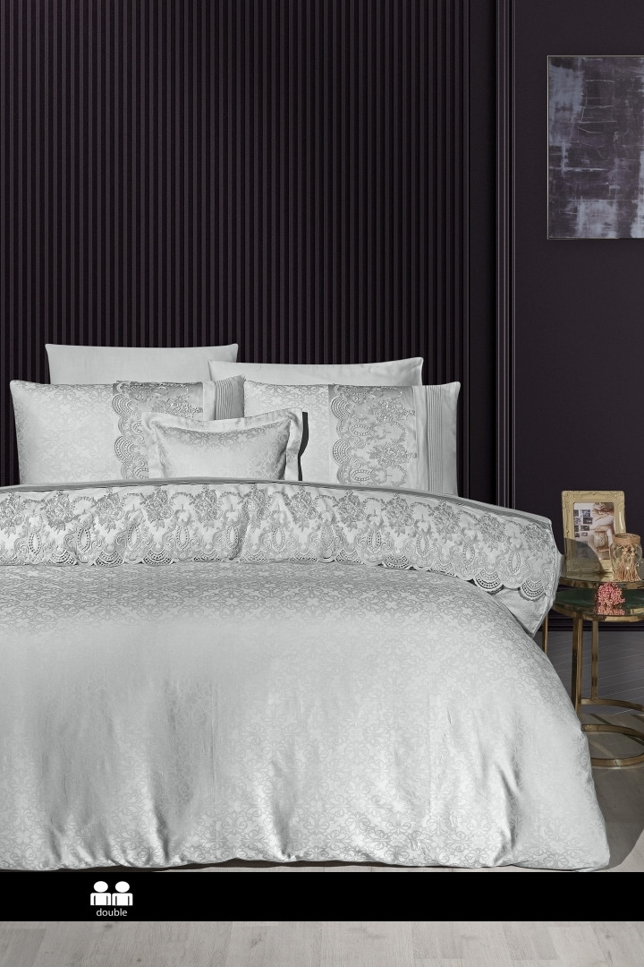 Постільна білизна First Choice V.I.P Satin Moonlight 200 х 220 см Hillary Grey