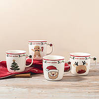 Керамічна чашка "Merry Christmas" 360 мл, 4 різновиди