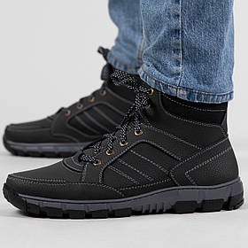 Черевики чоловічі зимові високі чорні (АБ 30)