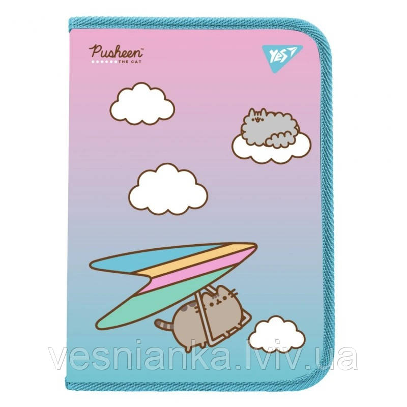 Папка для зошитів В5 "Pusheen" пластикова на замочку 492204 Yes