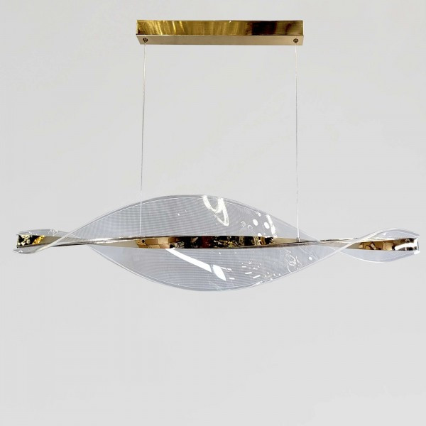 Оригінальна підвісна люстра ЛЕД Artlight 35W до 8 м² колір Золотистий 5053/100LGD, фото 1