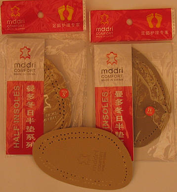 Напівустілка з натуральної шкіри в носкову частину, фото 2