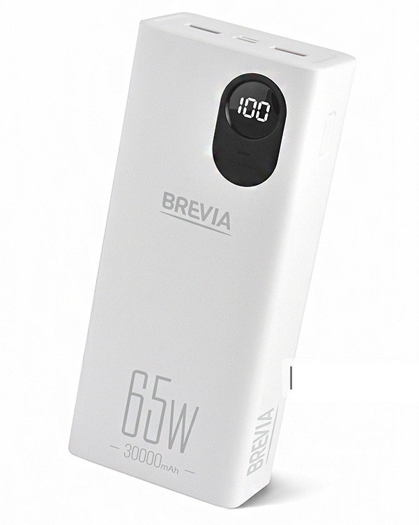 Повербанк Brevia 30000mAh 65W Li-Pol, LCD Power Bank