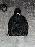 Чоловіча двостороння куртка вітровка Nike Jordan M2019 чорна, фото 7