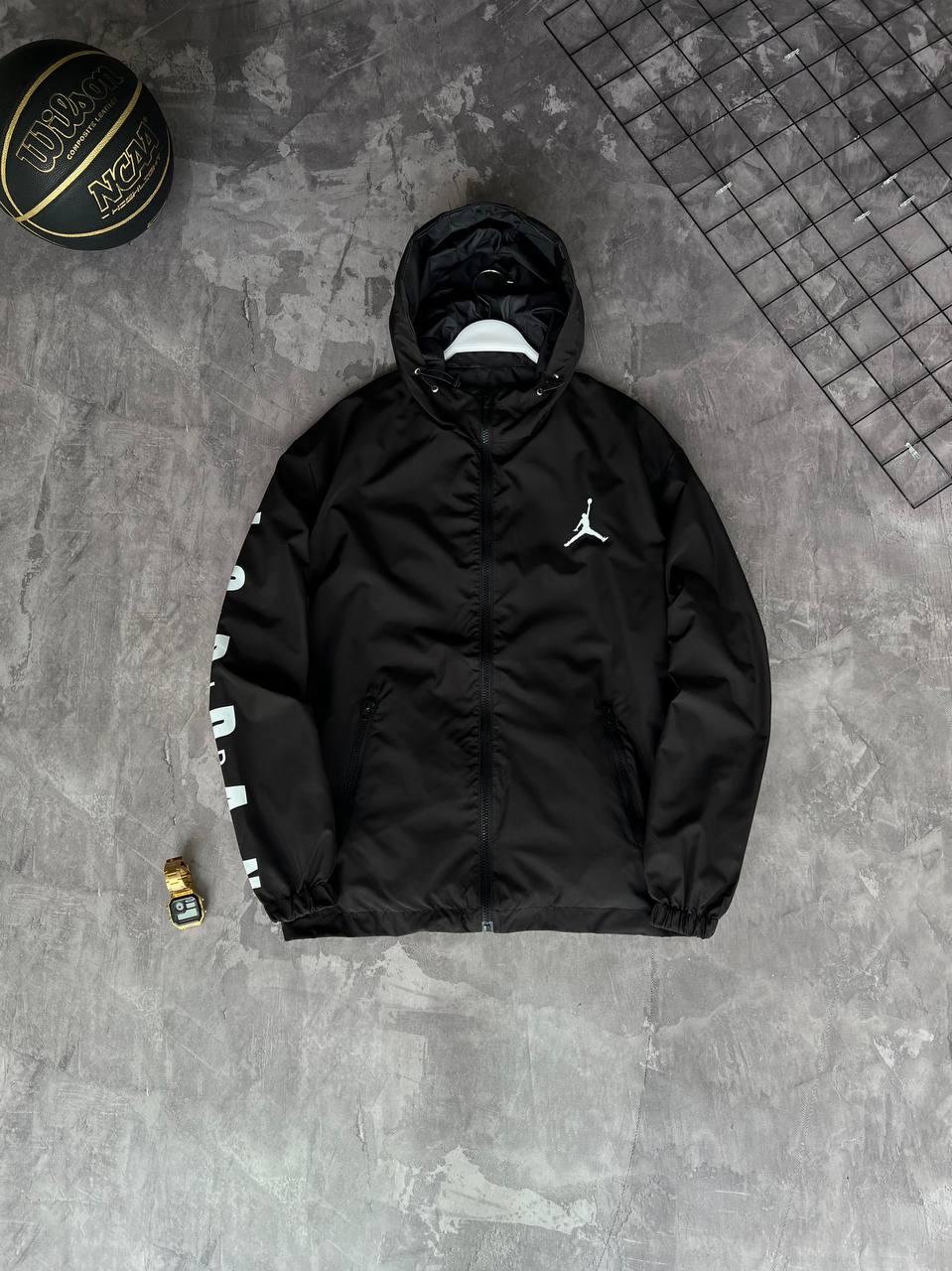 Чоловіча двостороння куртка вітровка Nike Jordan M2019 чорна