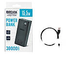 Повербанк Brevia 30000mAh 15.5W Li-Pol, LCD Power Bank, фото 6