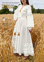 Заготовка для вишивки Сукня жіноча ПЖ Бохо Колоски  Світ Рукоділля довга з бічними вставками-клинами